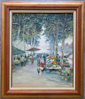 Michel CHAPUIS (1925-2004). Lyon, Quai aux fleurs n°4, Quai …