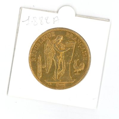 une image représentant une pièce d'or sur laquelle figure le portrait d'un homme