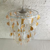 Lustre ou suspension en pastille de nacre (photo 2)