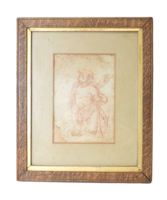 École du XIXe siècle. L'ange musicien. - Photo 1