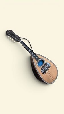 STRIDENTE Mandoline napolitaine en épicéa et fond richement …