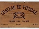 wooden box with a label on it that says chateau de fiitval