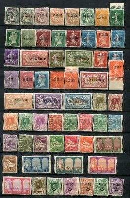 une vaste collection de timbres provenant de différents pays et pays