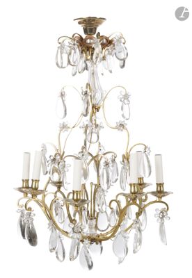 une image représentant un lustre auquel sont suspendues plusieurs ampoules