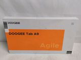 the box of the dogee tab a9 tablet is sitting on the floor