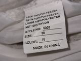 a label on the bottom of a pair of shoes
