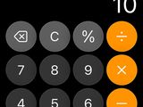 a close up of a calculator on a cell phone