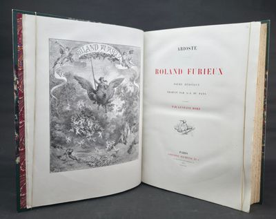 an open book with a picture of a bird on it
