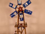 un moulin à vent en papier