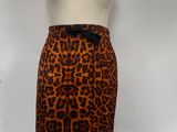 an image of a mannequin mannequin with a leopard print skirt