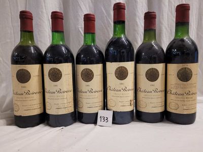 Lot de 6 bouteilles CHÂTEAU BOIRESSE GRAVES ROUGE dont 2 bou…