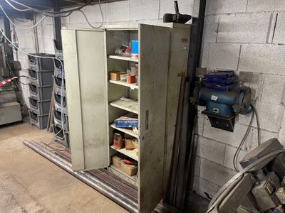 an image of a storage cabinet in a garage