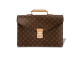 Porte-documents Louis Vuitton en toile Monogram et cuir