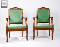 Paire de fauteuils en bois (photo 4)