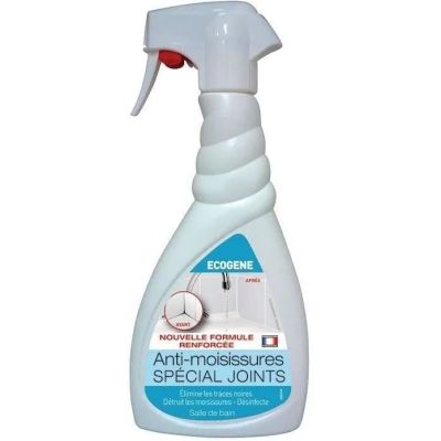 a close up of a spray bottle of anti - moussures on a white background