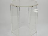 an image of a clear glass table with a glass top