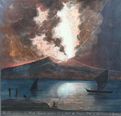an image of a painting of people on a boat in the water