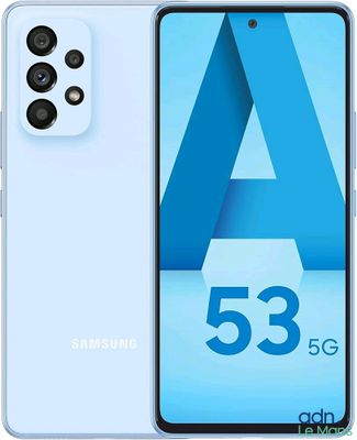 Smartphone Samsung A53 5G avec 5 Go de RAM, double appareil photo et appareil photo arrière de 64 Mpx