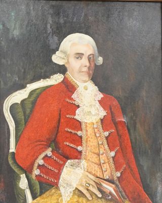 Ecole contemporaine. Homme de qualité.