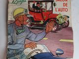un magazine dont la couverture représente un homme assis dans une voiture
