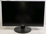 a close up of a computer monitor on a white surface