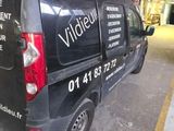 a van that is parked in a parking lot