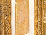 an image of a painting of a door in a gold frame