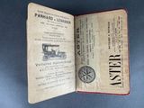 an old book with a picture of a car inside of it