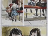 quatre photos d'un homme et d'une femme assis sur un banc