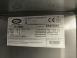 a label on the back of a refrigerator that is not in use