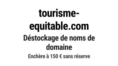 Nom de domaine tourisme-equitable.