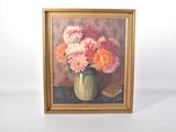 une image d'une peinture de fleurs dans un vase