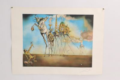 a picture of a painting on the wall of a room