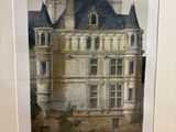 a picture of a picture of a castle in a frame