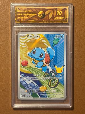 une carte à collectionner Pokémon sur laquelle figure un personnage Pokémon