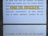 a sign on the wall that says fini friggier