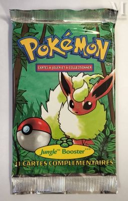a close up of a bag of pokemon trading cards on a table