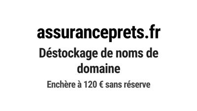 Nom de domaine assuranceprets.fr.
