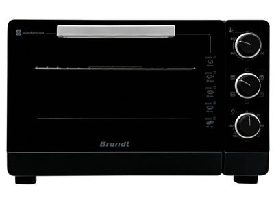 an image of a black toaster oven on a white background