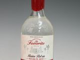 a bottle of liquor that is sitting on a table