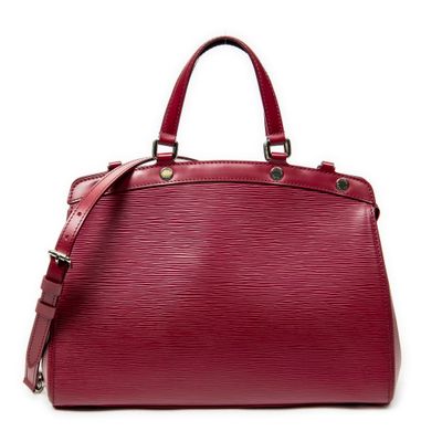 sac à main Louis Vuitton en cuir Epi rouge