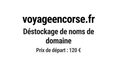 Nom de domaine voyageencorse.fr.
