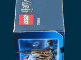 a blue box with a picture of a castle on it