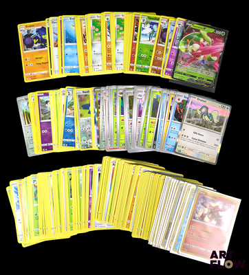 de nombreuses cartes Pokémon sur fond noir