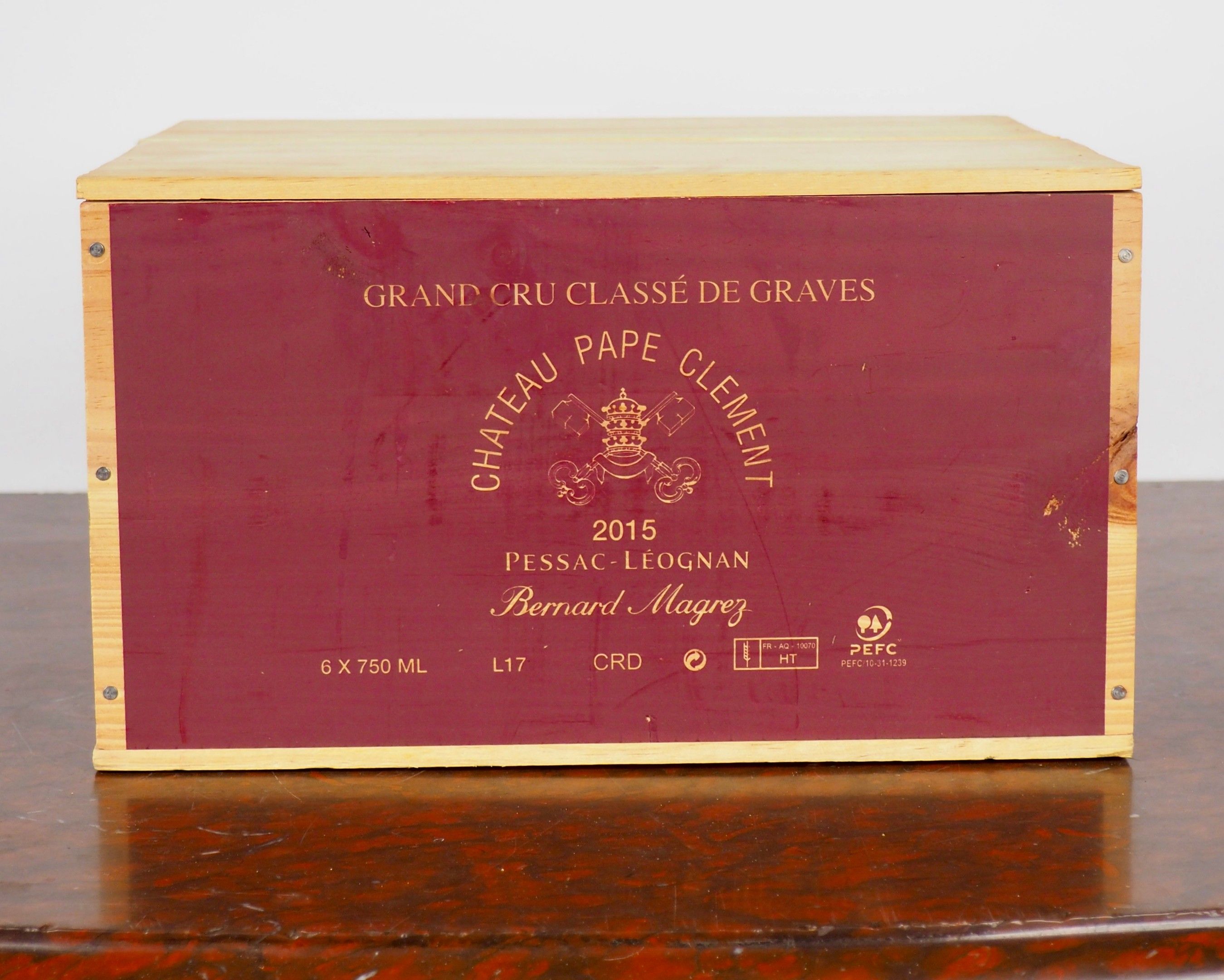 6 BOUTEILLES CHÂTEAU PAPE CLÉMENT GCC GRAVES - 2015 - CBO - #2