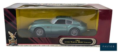 the toy car is in the box on the white background