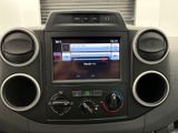 a car radio in the center of the vehicle
