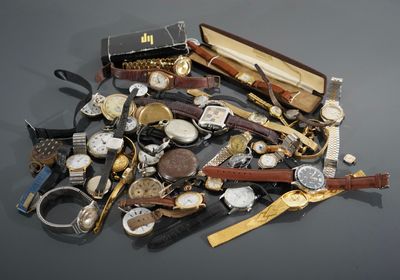 Important lot de montres de gousset et de bracelet ainsi que…