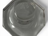an image of a glass ashtray on a white background