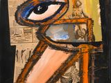 an image of a painting of a man holding a baseball bat